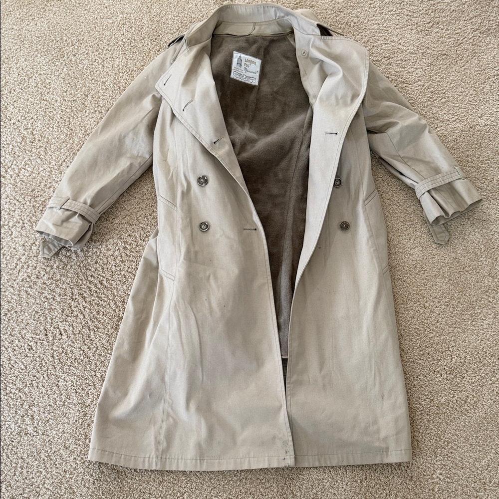 Vintage London fog Double-Breasted Trench Coat